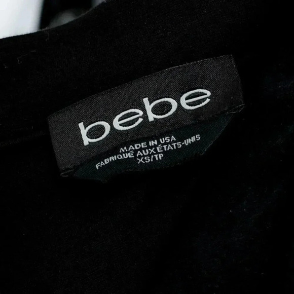 Bebe Black & White Fishnet Midi Skirt - Picture 4 of 4